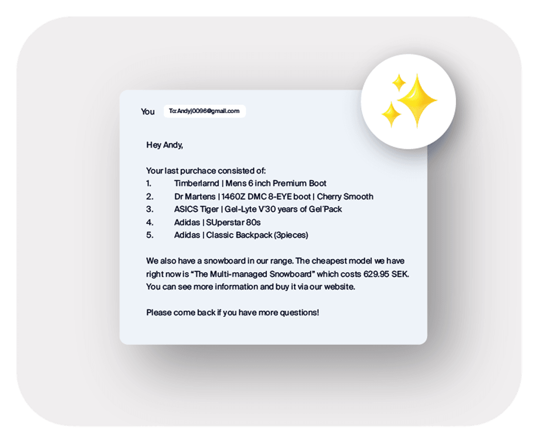3. AI draft generated